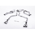 Milltek Sport výfukový systém cat-back Race pro Audi S4 3.0 Supercharged V6 B8 2009-2012, typ koncovek: dvojitá leštěná