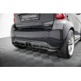 Maxton Design spoiler pod zadní nárazník s žebrováním pro Smart Fortwo C451 Facelift, černý lesklý plast ABS, Brabus