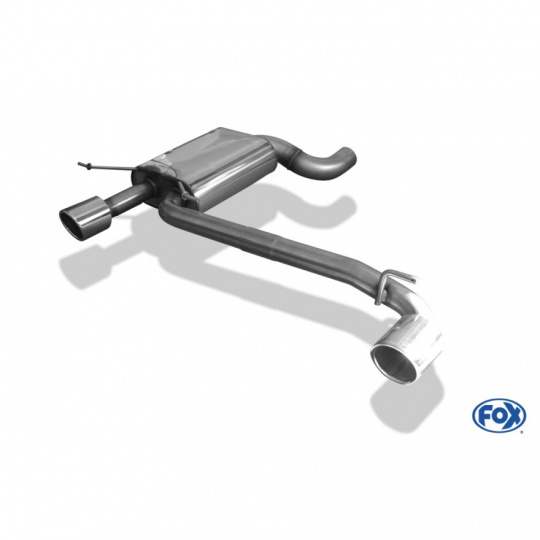 Fox Sportauspuff koncový tlumič výfuku s koncovkou 1x90 Typ 16 na obou stranách pro BMW řada 3 E90, E91, E92 s motorem 3.0 d