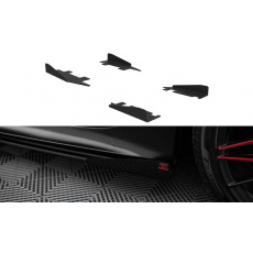 Maxton Design křidélka bočních difuzorů pro Audi A7 C7, černý lesklý plast ABS, S-Line
