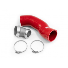 Forge Motorsport zvětšený vstup do turba pro Audi A1 Competition s platformou MQB EVO a turbodmychadlem Garrett, barva hadice: červená Forge Motorsport zvětšený vstup do turba pro Audi A1 Competition s platformou MQB EVO a turbodmychadlem Garrett, barva hadice: červená