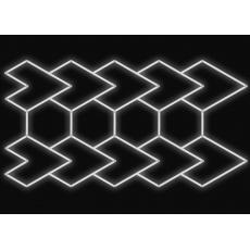 Kompletní LED svítidlo, rozměr: 236,5 x 451,2 cm, teplota světla: bílá 6500 K Kompletní LED svítidlo, rozměr: 236,5 x 451,2 cm, teplota světla: bílá 6500 K