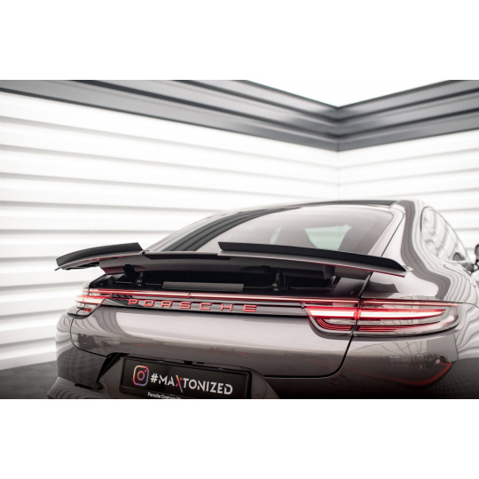 Maxton Design prodloužení spoileru pro Porsche Panamera 971, černý lesklý plast ABS Maxton Design prodloužení spoileru pro Porsche Panamera 971, černý lesklý plast ABS