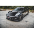 Maxton Design spoiler pod přední nárazník ver.2 pro Porsche Panamera 970 Facelift 2013-2016, černý lesklý plast ABS