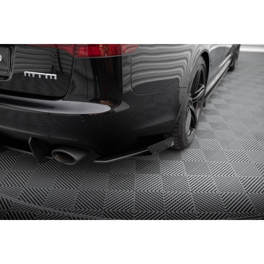 Maxton Design křidélka bočních difuzorů zad. nárazníku pro Audi RS6 C6, černý lesklý plast ABS