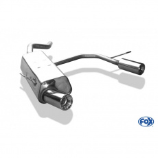 Fox Sportauspuff koncový tlumič výfuku s koncovkou 1x90 Typ 13 na obou stranách pro Renault Clio II B s motorem 1.2, 1.4, 1.5 D, 1.6, 1.9 D, 2.0 16V