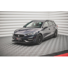 Maxton Design spoiler pod přední nárazník ver.4 pro Seat Leon FR Mk4, černý lesklý plast ABS Maxton Design spoiler pod přední nárazník ver.4 pro Seat Leon FR Mk4, černý lesklý plast ABS