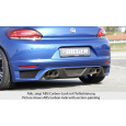 Rieger spoiler pod zadní nárazník pro Volkswagen Scirocco 3 13 2-dvéř. před faceliftem r.v. 08/08-04/14, plast ABS bez povrchové úpravy, pro dvojité koncovky na obou stranách