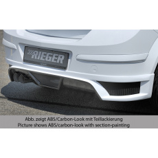 Rieger spoiler pod zadní nárazník pro Opel Astra H 5-dvéř., hatchback, notchback r.v. 03/04-, plast ABS bez povrchové úpravy, pro dvojitou koncovku vlevo