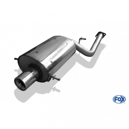Fox Sportauspuff koncový tlumič výfuku s koncovkou 1x100 Typ 13 pro Subaru Impreza GD, GG 05/2006- s motorem 1.5