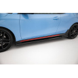 Maxton Design difuzory pod boční prahy pro Hyundai Veloster N Mk2, černý lesklý plast ABS