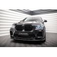 Maxton Design spoiler pod přední nárazník ver.2 pro BMW X6 M F96, černý lesklý plast ABS