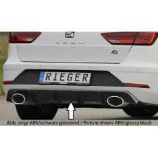 Rieger vložka zadního nárazníku pro Seat Leon FR 5F 5-dvéř. (ST/Combi) po faceliftu, plast ABS bez povrchové úpravy, pro sportovní koncovky na obou stranách 152x95 mm Rieger vložka zadního nárazníku pro Seat Leon FR 5F 5-dvéř. (ST/Combi) po faceliftu, plast ABS bez povrchové úpravy, pro sportovní koncovky na obou stranách 152x95 mm