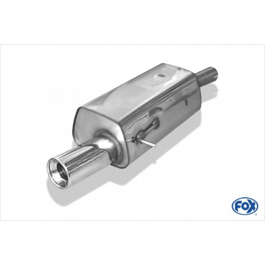 Fox Sportauspuff koncový tlumič výfuku s koncovkou 1x90 Typ 13 pro Ford Fiesta VI ST 2005- s motorem 2.0 Fox Sportauspuff koncový tlumič výfuku s koncovkou 1x90 Typ 13 pro Ford Fiesta VI ST 2005- s motorem 2.0