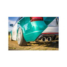 Fox Sportauspuff vedení od katalyzátoru s koncovkou 2x90 Typ 25 na obou stranách pro Škoda Octavia 5E s motorem 2.0 TDI RS 4x4