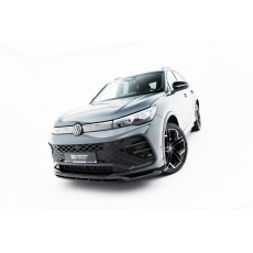 Maxton Design spoiler pod přední nárazník ver.2 pro Volkswagen Tiguan R-Line Mk3, černý lesklý plast ABS