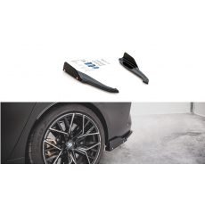 Maxton Design difuzory pod zadní nárazník s křidélky ver.1 pro BMW řada M8 Gran Coupe/F93, černý lesklý plast ABS