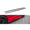 Maxton Design difuzory pod boční prahy pro Audi A3, S3 8V, 8V FL, černý lesklý plast ABS, Sedan