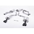 Milltek Sport homologovaný výfuk cat-back pro Audi S5 3.0 TFSI B8 Sportback 2010-2011, dvojité černé koncovky