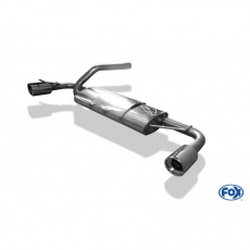 Fox Sportauspuff koncový tlumič výfuku s koncovkou 1x90 Typ 17 na obou stranách pro Ford Focus I s motorem 1.4, 1.6, 1.8, 2.0