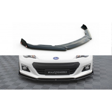 Maxton Design spoiler pod přední nárazník ver.1 s křidélky pro Subaru BRZ Mk1, černý lesklý plast ABS