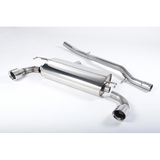 Milltek Sport výfukový systém cat-back bez rezonátoru (hlasitější) pro Volkswagen Golf Mk4 R32 3.2 V6 4WD 2002-2005, typ koncovek: GT-100 leštěné