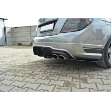 Maxton Design difuzor zadního nárazníku s bočními nástavci pro Mercedes třída C W204/AMG-Line, plast ABS bez povrchové úpravy Maxton Design difuzor zadního nárazníku s bočními nástavci pro Mercedes třída C W204/AMG-Line, plast ABS bez povrchové úpravy