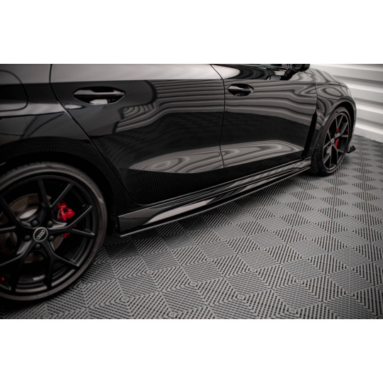 Maxton Design "Street Pro" difuzory pod boční prahy pro Audi RS3 8Y, plast ABS bez povrchové úpravy, Sportback