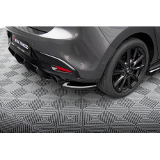 Maxton Design boční difuzory pod zadní nárazník pro Mazda 3 Mk4, černý lesklý plast ABS