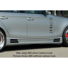 Rieger boční práh mont. strana pravá pro BMW řada 1 E87 4-dvéř., sedan vč. faceliftu, r.v. 04/07-08/11, 09/04-03/07, plast ABS s povrchovou úpravou Carbon-Look, s prolisem Rieger boční práh mont. strana pravá pro BMW řada 1 E87 4-dvéř., sedan vč. faceliftu, r.v. 04/07-08/11, 09/04-03/07, plast ABS s povrchovou úpravou Carbon-Look, s prolisem