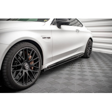 Maxton Design difuzory pod boční prahy ver.2 pro Mercedes třída C W205 Facelift/63 AMG/Coupe, černý lesklý plast ABS Maxton Design difuzory pod boční prahy ver.2 pro Mercedes třída C W205 Facelift/63 AMG/Coupe, černý lesklý plast ABS