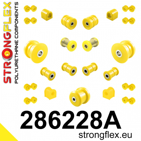 286228A: Strongflex Kompletní sada silentbloků pro zavěšení varianta SPORT