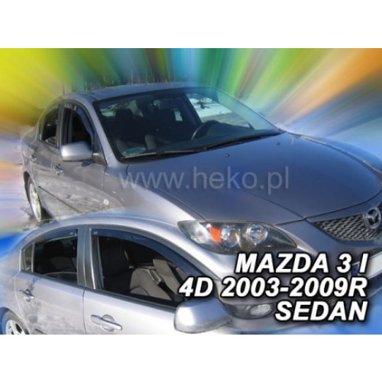 HEKO ofuky oken Mazda 3 I 5dv (2003-2009) přední + zadní