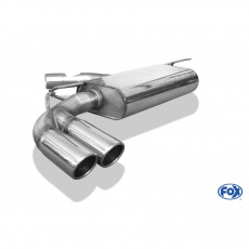 Fox Sportauspuff koncový tlumič výfuku s koncovkou 2x90 Typ 16 pro Volkswagen Beetle 16 2011- s motorem 1.4, 2.0 TDI, s pevnou ZN