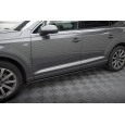 Maxton Design difuzory pod boční prahy pro Audi Q7 Mk2, černý lesklý plast ABS