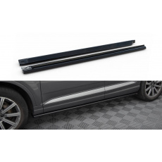 Maxton Design difuzory pod boční prahy pro Audi Q7 Mk2, černý lesklý plast ABS