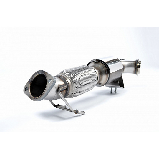 Milltek Sport downpipe a Hi-Flow sportovní katalyzátor 200 Cell Race-only pro Ford Focus Mk3 ST 2.0l EcoBoost 5-dvéř. Hatchback 2012-2018