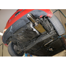 Fox Sportauspuff koncový tlumič výfuku s koncovkou 1x100 Typ 25 pro Ford Fiesta VII 2008- s motorem 1.0