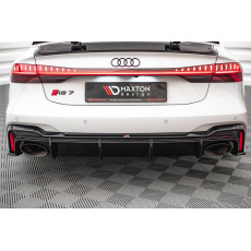 Maxton Design vložka zadního nárazníku pro Audi RS7 C8, černý lesklý plast ABS Maxton Design vložka zadního nárazníku pro Audi RS7 C8, černý lesklý plast ABS