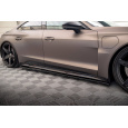 Maxton Design difuzory pod boční prahy pro Audi e-tron GT / RS GT Mk1, černý lesklý plast ABS