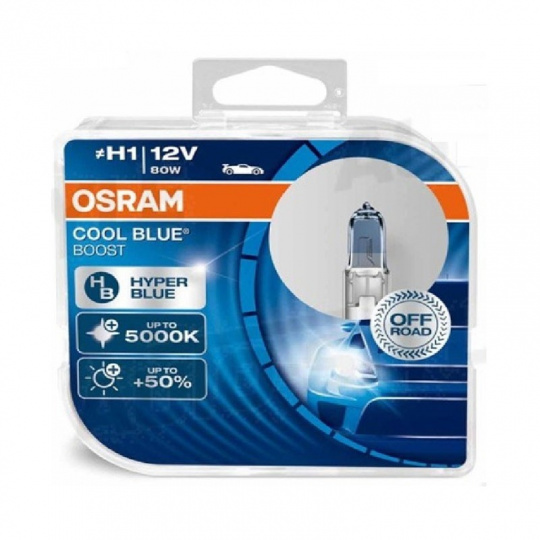 Autožárovky H1 12V 80W OSRAM COOL BLUE BOOST HYPER - SUPER XENON