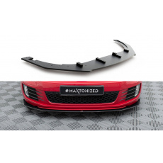 Maxton Design "Racing durability" spoiler pod přední nárazník ver.3 pro Volkswagen Golf GTI Mk6, plast ABS bez povrchové úpravy, s červenou linkou Maxton Design "Racing durability" spoiler pod přední nárazník ver.3 pro Volkswagen Golf GTI Mk6, plast ABS bez povrchové úpravy, s červenou linkou