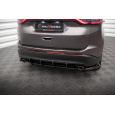 Maxton Design "Street Pro" difuzor zadního nárazníku pro Ford Edge Mk2 /Standard, plast ABS bez povrchové úpravy, s černou a červenou linkou