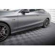 Maxton Design "Street Pro" difuzory pod boční prahy pro Mercedes třída C W205 Facelift/43 AMG/Coupe, plast ABS bez povrchové úpravy, s červenou linkou