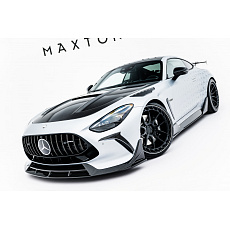 Maxton Design spoiler pod přední nárazník pro Mercedes AMG GT C192 /55, C192 /63, materiál pravý karbon
