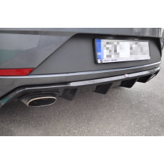 Maxton Design vložka zadního nárazníku pro Seat Leon Cupra Mk3 Facelift, černý lesklý plast ABS, Hatchback Maxton Design vložka zadního nárazníku pro Seat Leon Cupra Mk3 Facelift, černý lesklý plast ABS, Hatchback