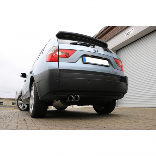 Fox Sportauspuff koncový tlumič výfuku s koncovkou 2x80 Typ 25 pro BMW X3 s motorem 2.0 D, 3.0 d Fox Sportauspuff koncový tlumič výfuku s koncovkou 2x80 Typ 25 pro BMW X3 s motorem 2.0 D, 3.0 d