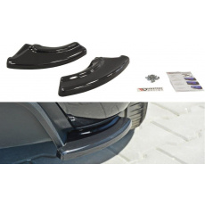 Maxton Design boční difuzory pod zadní nárazník pro Fiat Grande Punto Punto Evo Abarth, černý lesklý plast ABS