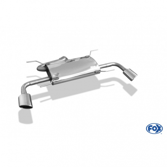 Fox Sportauspuff koncový tlumič výfuku s koncovkou 115x85 Typ 38 na obou stranách pro Mazda 6 GJ 2013- s motorem 2.0, 2.5