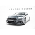Maxton Design spoiler pod přední nárazník v.1 pro Audi A5 F5 Facelift, černý lesklý plast ABS, Coupe/Sportback
